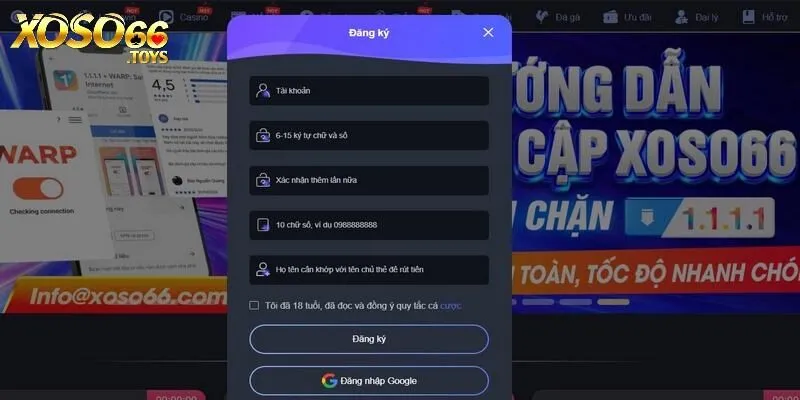 Đăng Ký Xoso66 - Quy Trình Và Lưu Ý Khi Tạo Tài Khoản 3 Cung cấp đầy đủ các thông tin được yêu cầu