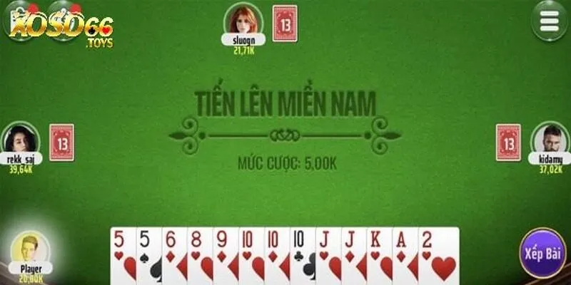 Game bài Tiến lên miền Nam đầy thử thách